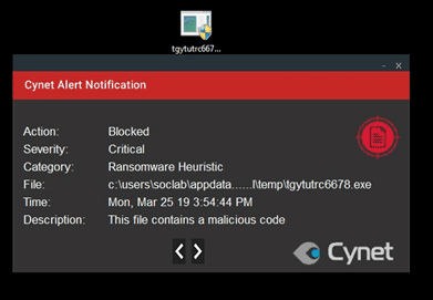 Cynet Breach Protection Platform Full Protection From Lockergoga Ransomware